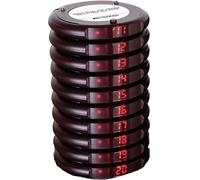 Retekess TD163 Pager Compatible avec le système d'appel TD163 Pager, 31 modes d'appel, 400 m de distance, 300 mAh pour logistique, restaurant cafétéria d'école(10 pagers)