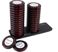 Retekess TD163 Pager System, Système d'appel de pager, 400M de distance en terrain libre, 31 modes d'appel, 20H de temps de veille, système d'appel de client pour la restauration, 30 Page