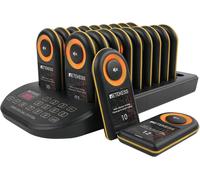 Retekess TD169 Restaurant Pager, petit appareil de cuisine avec 500M, 31 modes d'appel, batterie 300 mAh, IP67, bipeur pour hôtel, bar, café (20 pagers)