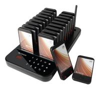 Retekess TD173 Pager Système sans Fil, Système d’Appel, 20 Bipper, 500M Distance Beeper, 7 Mode d’Appel,1-999s Rappel,pour