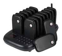 Retekess TD175 Pager Système, Système d'Appel sans Fil,16 Bipper, 1000M, Prêt a l'emploi sans Appairage, 7 Modes d'Appel, 998 Canaux