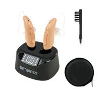 Retekess TE201 Amplificateur de Son Sonore Rechargeable pour Familles | avec Écran Numérique, 16 Canaux & Réduction Bruit pour Seniors & Adultes