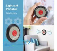 Retekess TH009 bouton poussoir étanche avec protection IP67 et un bouton pour les hôpitaux, les cliniques, les maisons de retraite et les usines 10x