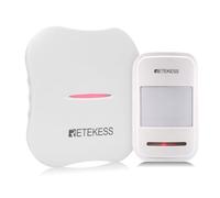 Retekess TH011 WiFi Infrared Motion Sensor for Alarm System, Rechargeable et Batterie Faible pour Les Personnes âgées, Patients, Femmes Enceintes (1 récepteur et 1 capteur)