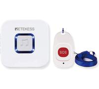 Retekess TH101 Système d'appel d'urgence sans fil Bouton de téléavertisseur SOS et cloche Cadeau pour les enfants plus âgés Femmes enceintes à l'hôpital familial