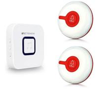Retekess TH102 Pager Système sans Fil, Bouton d'Appel d'urgence à Domicile pour Personnes âgées,300m,Buton d'appel SOS pour