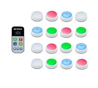 Retekess TM102 Buzzer pour Jeux de Questions, Buzzer Connecté, 3 Modes de Réponse, Mode Aléatoire, Avertissement de Batterie Faible, pour Les Compétitions Scolaires, Les Tests de Quiz
