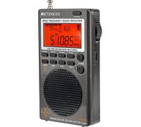 Retekess TR110 Mini radio portable, FM MW SW SSB World Receives Radio, FM Stereo, Sleep Timer, External Antenna, Outdoor (Silver)