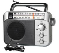 Retekess TR604 Radio Portable FM, Poste Radio Pile et Secteur, Excellente Réception Antenne, Transistor, Enceinte, Prise Casque