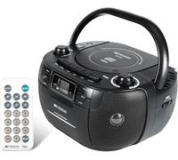 Retekess TR621 Boombox Poste Radio CD, Lecteur Cassette(Noir)