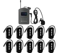 Retekess TT112 système de guidage, 36 canaux, casque sans fil, 200 m, système d'interprétation pour le tourisme, les usines, les conférences, les églises, les universités, l'éducation