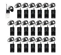 Retekess TT116 Système de Guide Touristique sans Fil, Tour Guide System, 200M, Réduction de Bruit, Microphone de Guide Touristique, Système de Traduction d'Eglise pour Tourisme, Usine