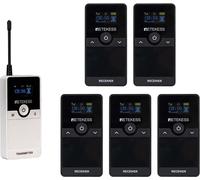 Retekess TT116 Tour Guide System, Système audio portable sans fil avec réduction totale du bruit, 200 m Système d'interprétation vocale pour le tourisme, l'usine, la conférence, l'église, l'université