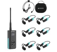 Retekess TT120 Système de Communication pour Natation, Casque à Conduction Osseuse Étanche Natation, Étanche IP68, Système Indispensable pour l'Entraînement à la Natation et les Sports Nautiques