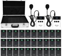 Retekess TT122 Tour Guide System, Wireless Audio Tour Guide System 36-channel Translation Device, with 32-slot Charging Box TT015 for Factory, Conference, Tourism, Camp, Government