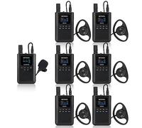 Retekess TT125 Système de Guide Touristique, Type-c, 2.4G Tour Guide System de Vie des Piles, 150m Système de Description Audio, pour Tourisme, Usine, Conférence, Formation