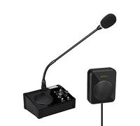 Retekess TW106 Interphone de fenêtre, haut-parleur, prise en charge du microphone externe, système d'interphone pour entreprise, école, hôpital, magasin