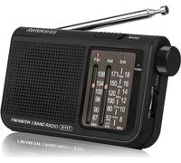 Retekess V117 Radio à piles, Radio classique, FM AM SW Radio portable, Grand cadran d'affichage, Cadeaux pour personnes âgées