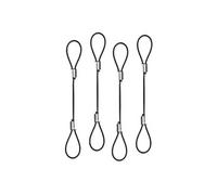 Lindy Attaches pour câbles et adaptateurs – Rétention de câble 25 cm – Pack de 4