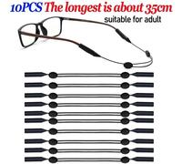 Retenue Universelle Réglable En Silicone Pour Lunettes De Soleil De Sport,Sangle Unisexe,Lunettes De Sécurité,Longes De Support De Poignée - Type 35cm-10pcs