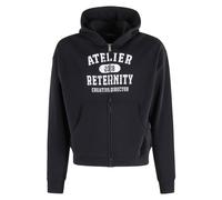 Reternity - Atelier Emblem Zip Sweat à capuche - Homme - Sweatshirts et sweats à capuche - Noir - Taille: M