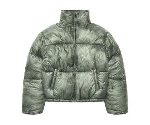 Reternity - Stropicciato Puffer Jacket - Homme - Vestes - Vert - Taille: M