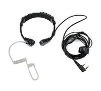 Retevis 2 Pin Talkie Walkie Laryngophone Oreillette Réglable Covert Acoustique Tube Écouteur Compatible avec Talkie Walkie RT24 RT27 RT668 Baofeng UV-5R BF-888S Kenwood (1 pcs)
