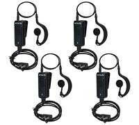 Retevis AI Lot de 4 oreillettes radio bidirectionnelles à réduction active du bruit, type C, rechargeables, clip magnétique, 2 broches, pour RT22 RT21 RT68 RB85, compatibles avec radio Pxton Kenwood