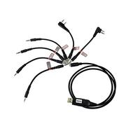 Retevis Câble de Programmation USB 6 en 1, Longueur du Câble Environ 1,2 m, Compatible avec les Talkies-walkies H777, RT24, RT27, RT5R, RT21, Baofeng BF-888S, UV-5R, Motorola HYT (1 Pièce)