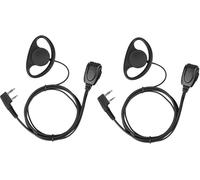 Retevis Casque radio, écouteurs 2 broches en forme de D, casque Compatible RT24 RT28 RT15 RT617 BF-88E BF-888S Radioddity GA-2S Tyhbelle Kennwood (2 STK.)