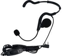 Retevis Casque talkie-walkie, casque arrière, casque réglable avec microphone boom, compatible avec RT24 RT27 RT85 RT86