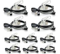 Retevis Casque Walkie Talkie compatible 2 pin tube RT24 RT27 RT22 RT622 RT617 RT618 RT619 Baofeng BF-88E BF-888S Tyhbelle BF-88E Kenwood (10 pcs.)