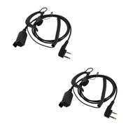 Retevis EEK016 G Forme Talkie Walkie Casque, Mains Libres Casque, Compatible RT622 RT27 RT619 RT24 Baofeng UV-5R Talkie Walkies, Radio Bidirectionnelle Casque avec Mic (2 Pcs)