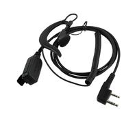 Retevis EEK016 Mains Libres Radio Bidirectionnelle Casque, Compatible RT622 RT27 RT619 RT24 Baofeng UV-5R Talkie Walkies, G Forme Talkie Walkie Casque avec Mic 2 Pin (1 Pcs)