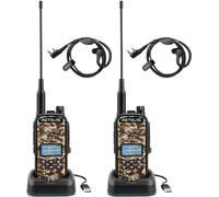 Retevis EZTalk 62 WalkieTalkie Rechargeable, radio avec 2200 mAh, IP67 étanche, talkie-walkie adulte pour la chasse, en plein air (2 pièces, camouflage)