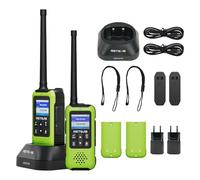 Retevis EZTalk 65 Talkie Walkie Longue Portée, Positionnement GPS+BDS | Programmable par APP, Carte Dessinée à la Main, Professionnel Communication Radio à Double Bande, Randonnée Outdoor Alpinisme