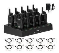 Retevis H777D Talkies-Walkies avec Chargeur 10 Voies, Écran LCD, 1200 mAh, Chargement Type-C, Appairage Facile, Radio Bidirectionnelle Longue Portée pour la Sécurité et L'hôtel (Lot de 10)