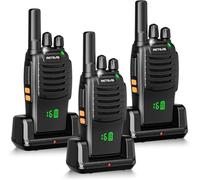 Retevis H777H Radio, talkie-walkie adulte avec appairage en un clic, écran caché avec LED, USB-C, alarme d'urgence, VOX, set de 3 talkies-walkies