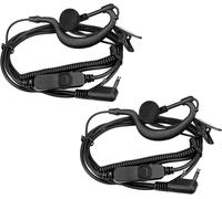 Retevis Headset Funk Güter, 2-pin headset G with coil Compatible with RT24 RT28 RT22 RT622 RT27 RT617 RT618 RT619 BF-888S BF-88E (pack of 2)