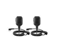 RETEVIS HK006 IP54 Microphone éTanche Talkie-Walkie Tangent Microphone Haut-Parleur D'éPaule PTT pour UV-5R UV82 RT622 (2 PièCes)