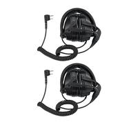 Retevis Lot de 2 écouteurs talkie-walkie, suppression bruit bouton volume réglable (82 dB) radio bidirectionnelle Baofeng UV-5R RT24 RT27 RA89 RT3S RT5R RT86