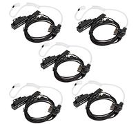 Retevis Lot de 5 écouteurs pour talkie-walkie avec micro à 2 broches, compatibles avec les talkie-walkies Retevis RT22 RT21 H-777 RT68 RT19 pxton Arcshell eSynic, casque radio bidirectionnelle avec