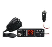 Retevis MB63A CB Radio, AM/FM CB Portable, NB/ANL, 12 V/24 V, Sonorisation, Allume-Cigare, CH9/19, VOX, Radio Amateur pour Camping-Car