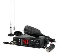 Retevis MB63A CB Radio, Kit Complet de Radio CB avec Antenne, NB/ANL, AM/FM, 12V - 24V, VOX, EMG CH9/19, pour Industrie du