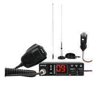 Retevis MB63A Radio CB avec Antenne, AM/FM CB Portable, Filtre Antiparasite NB/ANL, 12 V/24 V, Circuit de Refroidissement, Sonorisation, Radio Amateur pour Camions