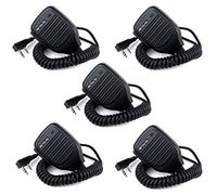 Retevis Micro Haut-Parleur 2 Broches Talkie Walkie Micro Speak Mic Compatible avec Baofeng UV-5R BF-888S BF-88E Talkies Walkies RT24 RT27 WOUXUN Kenwood TYT HYT (5 Pcs)