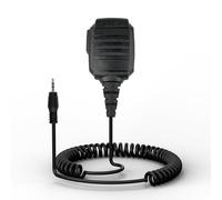 Retevis Microphone de haut-parleur à distance de 2,5 mm à broche unique, IP54, étanche à la poussière, résistant aux chutes, microphone pour talkie-walkie pour chantier, compatible avec RB648 RB648P