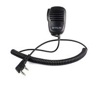 Retevis Mini Talkie Walkie Haut-Parleur Microphone 2 Broches Compatible avec Talkies Walkies RT24 RT22 RT622 RT5 RT27 RT46 RT617 RT618 RT619 Baofeng UV-5R BF-888S Kenwood TYT HYT (1 Pcs)