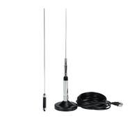Retevis MR500 CB Radio Antenne, 1,18 m, 150 W, 26-29 MHz, 2,15/3,5 dBi, Connecteur UHF Mâle PL259, Antenne CB Fixe avec Fixation Magnétique, Câble RG58 de 5 m, Antenne Voiture Radio CB 27 MHz