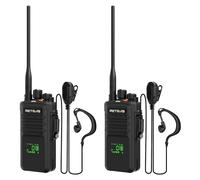Retevis NR40 Talkie Walkie Longue Portée, Étanchéité IP67 Talkie-Walkie | Numérique Walkie Talkies, Appels de Groupe, Talkie walkie Professionnel pour Construction, Sécurité (Noir, 2 Pièces)